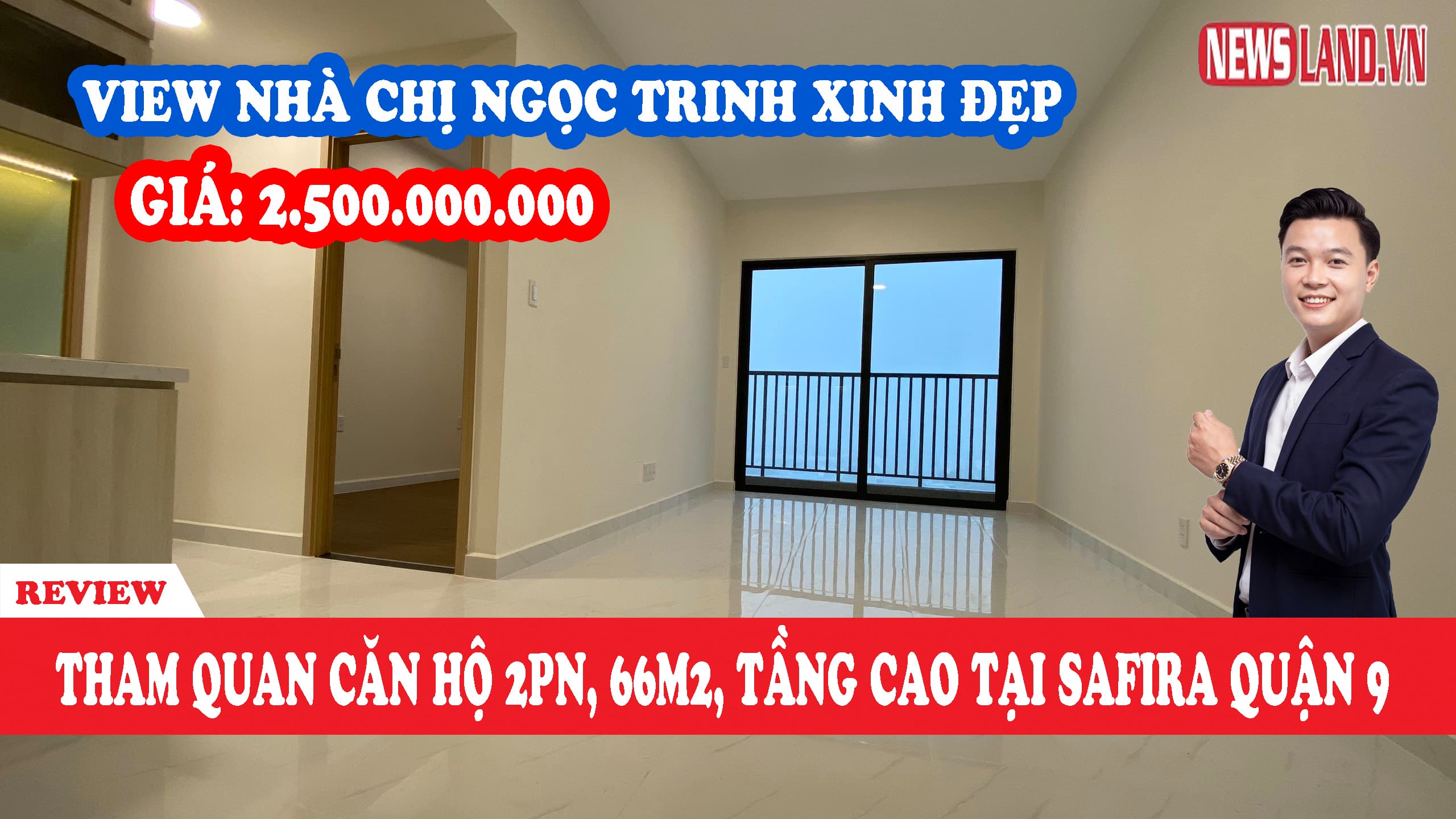 Ghé thăm căn hộ chung cư mới nhận bàn giao tại Block C dự án Safira Khang Điền Quận 9