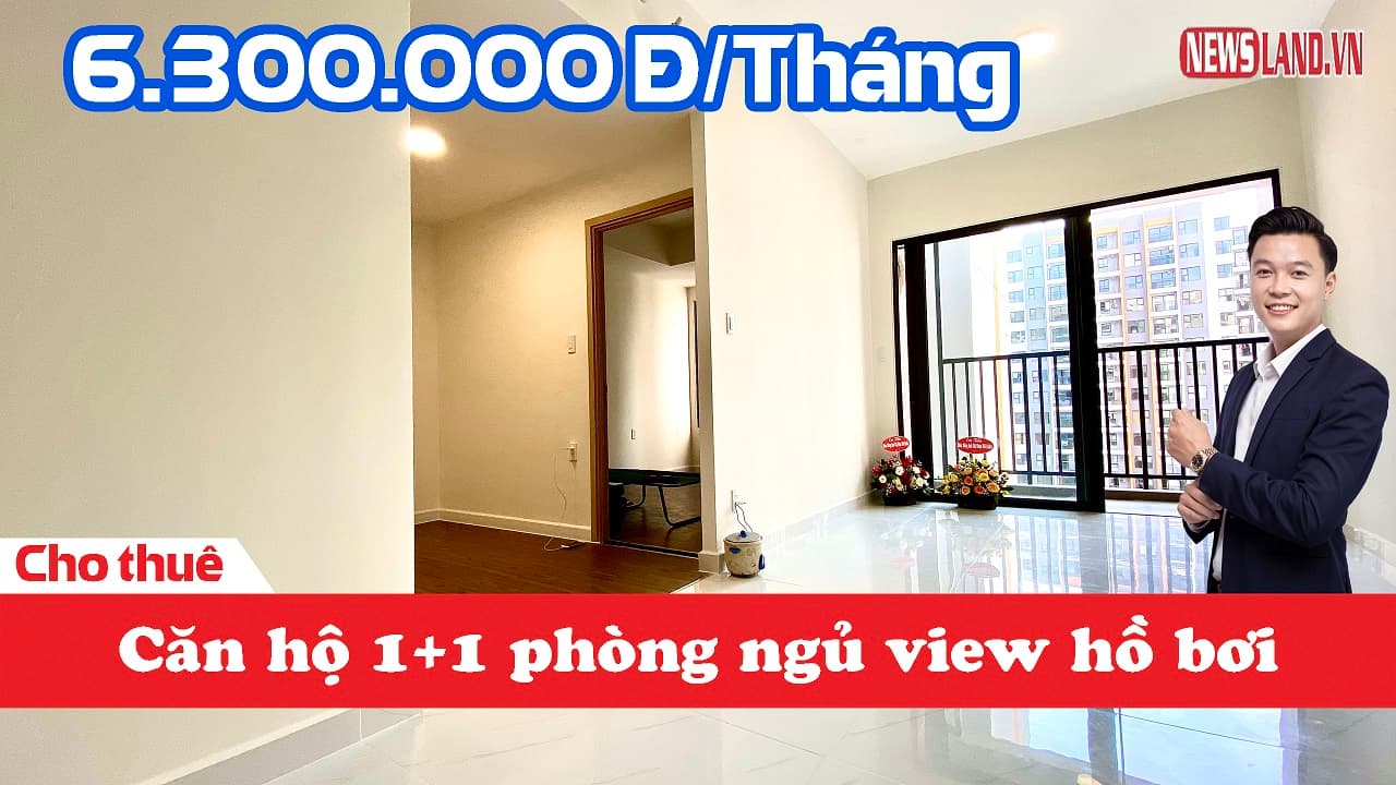 Căn hộ 1+1 phòng ngủ CỰC ĐẸP cho thuê giá CỰC TỐT tại Safira Khang Điền Quận 9