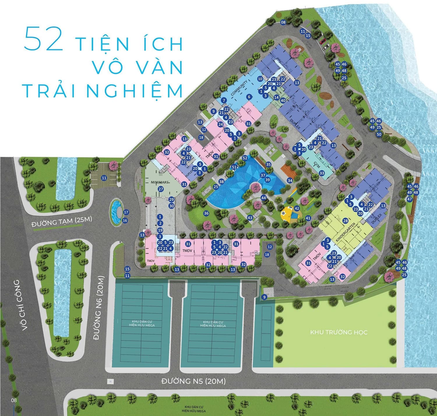 tiện ích dự án safira Khang Điền